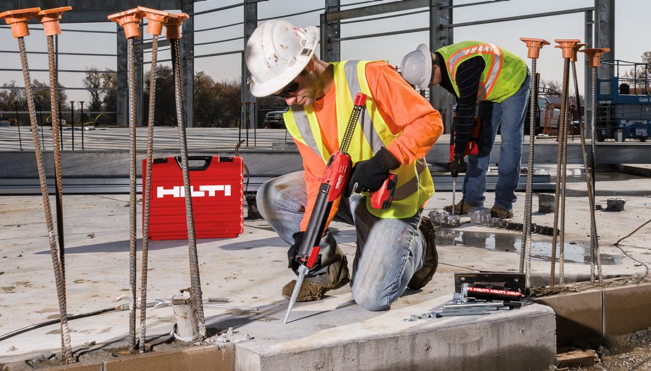 rebar, mortar, HDE 500