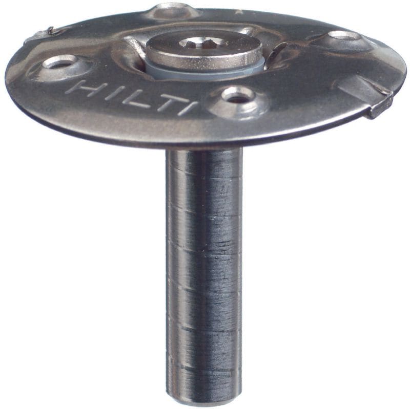 X-FCM-R 格栅紧固圆盘 (不锈钢) 不锈钢格栅紧固圆盘，搭配双头螺栓用于在高度腐蚀环境中固定地板格栅