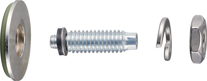 S-BT-ER HC HL 双头螺栓 螺纹旋入式双头螺栓（采用不锈钢公制螺纹），适合在钢板上进行电连接，可用于轻度腐蚀的环境，建议连接电缆的最大横截面为 120 mm² / AWG 4.0