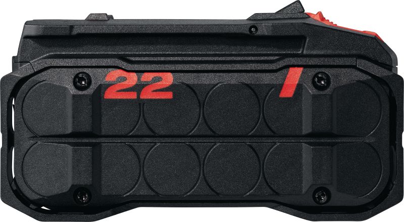 B 22-110 Nuron 电池 持久耐用的 22V 锂电池具有更长的运行时间和更高的功率输出，适合与 Nuron 电动工具一同使用