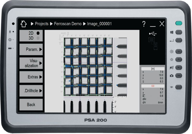 PSA 200 应用软件 适用于可视化和分析 PSA 200 平板电脑上的福禄扫描和扫描检测系统的扫描数据的应用程序
