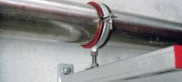 MP-MRI 重型管夹 具有隔音功能的不锈钢 (A4) 管夹，适用于重型应用 产品应用 1
