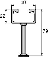 HAC-C 热轧型锚栓槽 具有标准尺寸和长度的热轧型预埋槽，适合各种应用