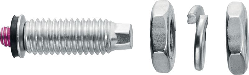 S-BT-ER 接电头 螺纹旋入式双头螺栓（采用不锈钢惠氏螺纹），适用于在高腐蚀性环境中进行钢材上的电气连接