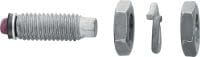 S-BT-EF 螺旋式螺柱 螺纹旋入式双头螺栓（采用 HDG 碳钢惠氏螺纹），适用于轻度腐蚀性环境中钢材上的电连接