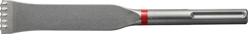 TE-Y FGM SDS Max (TE-Y) 灰浆凿配有硬质合金刀片，适用于表面工作和层次消除