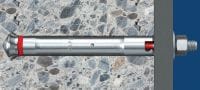 HDA-PF 切底锚栓 超高性能的预设切底锚栓，适合动荷载（粉末镀锌钢材） 产品应用 3