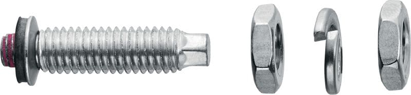 S-BT-ER 螺旋式螺柱 双头螺栓（采用不锈钢公制螺纹），适合在钢材上进行电连接，可在高度腐蚀环境中使用