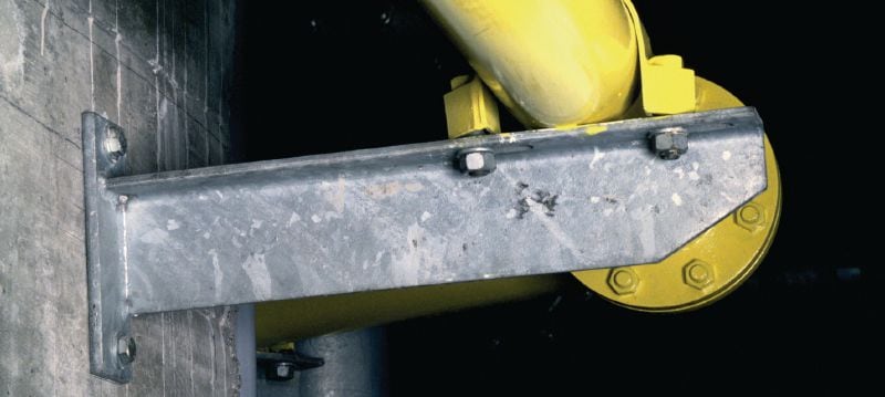 HSL4 重型锚栓 顶级性能的重型锚栓，经认证可用于混凝土中安全相关的应用（碳钢，六角头规格） 产品应用 1