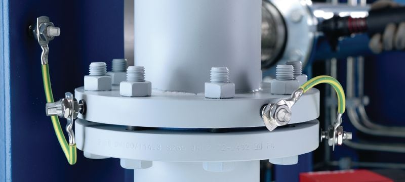 S-BT-ER 螺旋式螺柱 双头螺栓（采用不锈钢公制螺纹），适合在钢材上进行电连接，可在高度腐蚀环境中使用 产品应用 1