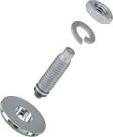 S-BT-EF HC 螺旋式螺柱 双头螺栓（采用碳钢公制螺纹），适合在钢板上进行电连接，可用于中度腐蚀环境，建议连接电缆的最大横截面为 120 mm²