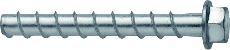 KH-EZ 自攻锚栓 用于更快、更经济地紧固混凝土和灌浆CMU的终极自攻锚栓（碳钢，六角头）