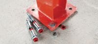 HSL4-B 重型锚栓 顶级性能的重型锚栓，经认证可用于混凝土中安全相关的应用（碳钢） 产品应用 5
