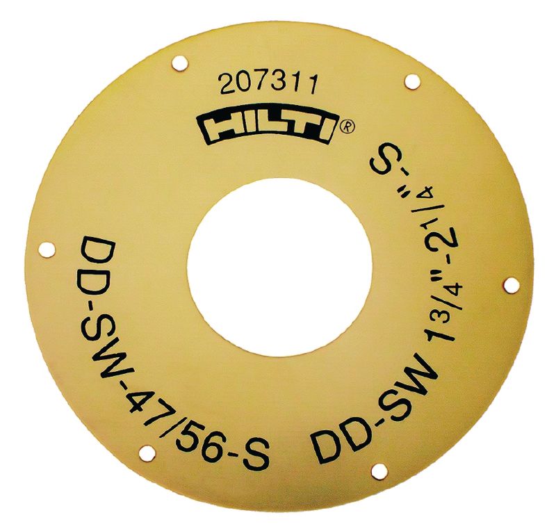 DD-SW-S 密封垫圈 DD-WC-S 防水墙的密封，水钻钻头直径为 8 mm (5/16) 至 87 mm (3-7/16)